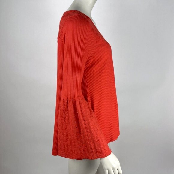 Free People Parisian Nights Tunic Top Women S Eyelet Embroidered V-neck Boho - Picture 6 of 15